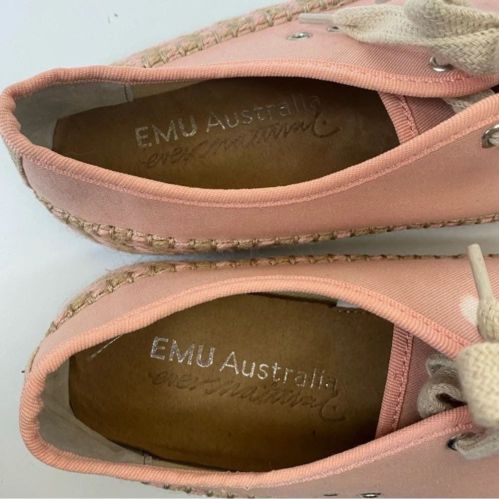 Emu Australia Pink Espadrille Sneakers Agonis Size 9